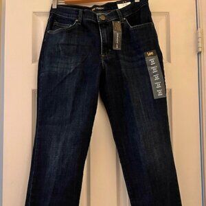 Dark blue Lee Straight leg Relaxed Fit Women's mid-rise Jeans, 10 Short, NWT